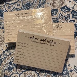 Advice for the Parents to Be, 4x6, tan.